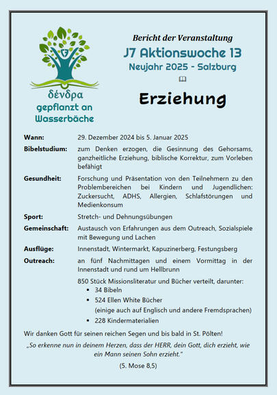 Letzter Bericht